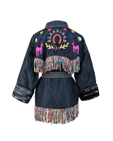 RODEO SILK KIMONO - Black-Jackets & Outerwear-Monoki-Debs Boutique
